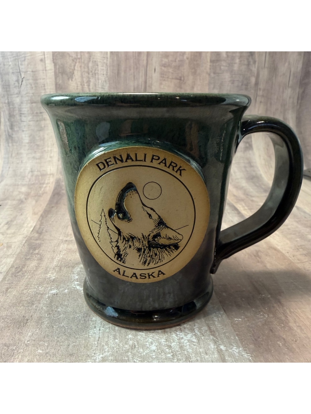 Sunset Hill Stoneware Denali National Park Alaska Wolf Mug National Parks Theme